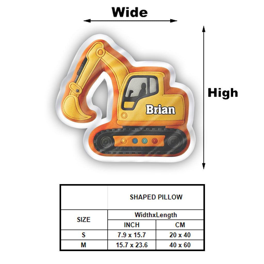 Niedliches Auto-Geschenk für Kinder – personalisiertes Kissen in Kinderform