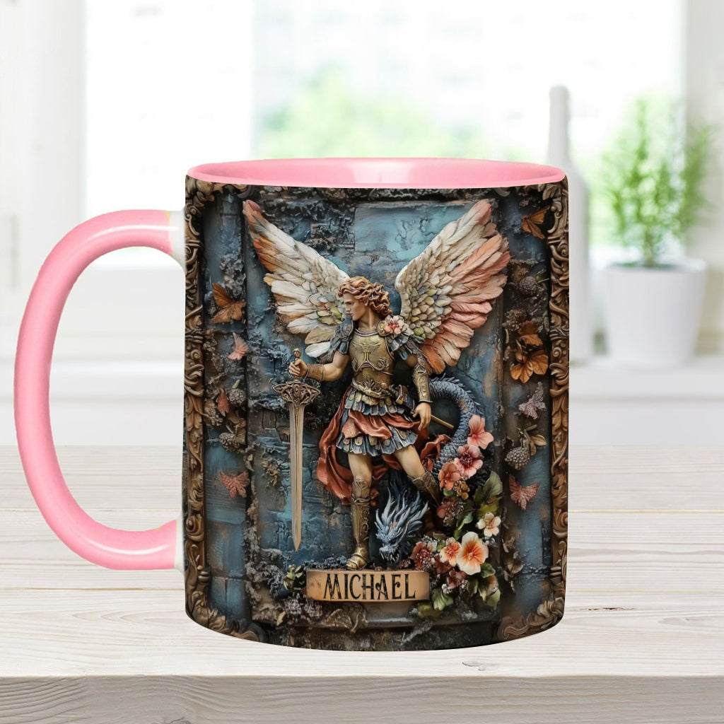 Erzengel Michael – Personalisierte Tasse mit christlichem Akzent