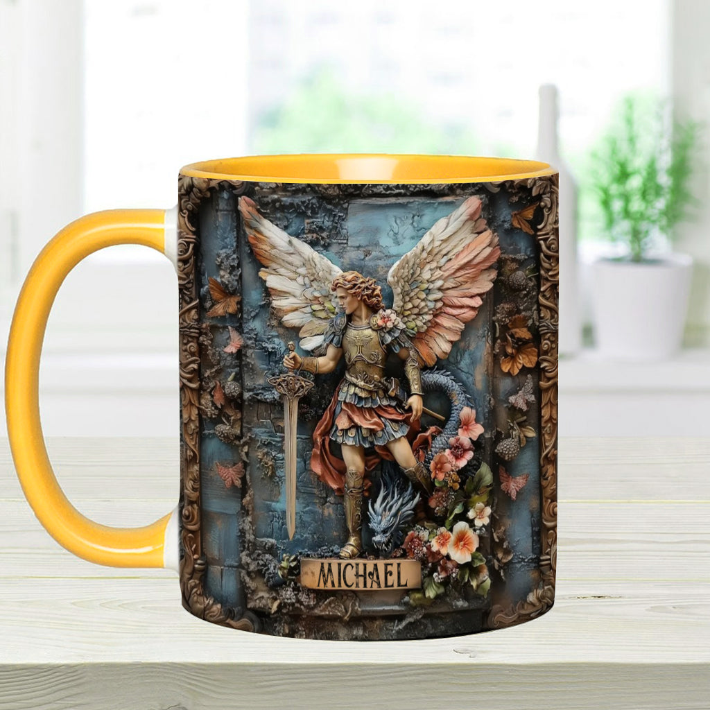 Erzengel Michael – Personalisierte Tasse mit christlichem Akzent