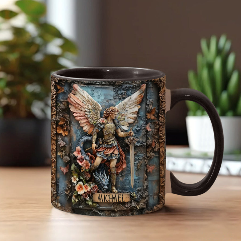 Erzengel Michael – Personalisierte Tasse mit christlichem Akzent