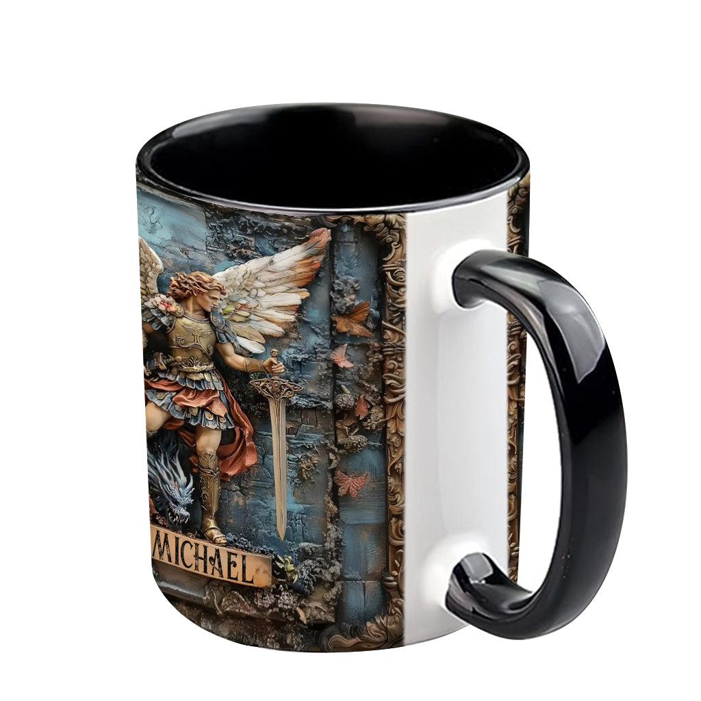 Erzengel Michael – Personalisierte Tasse mit christlichem Akzent