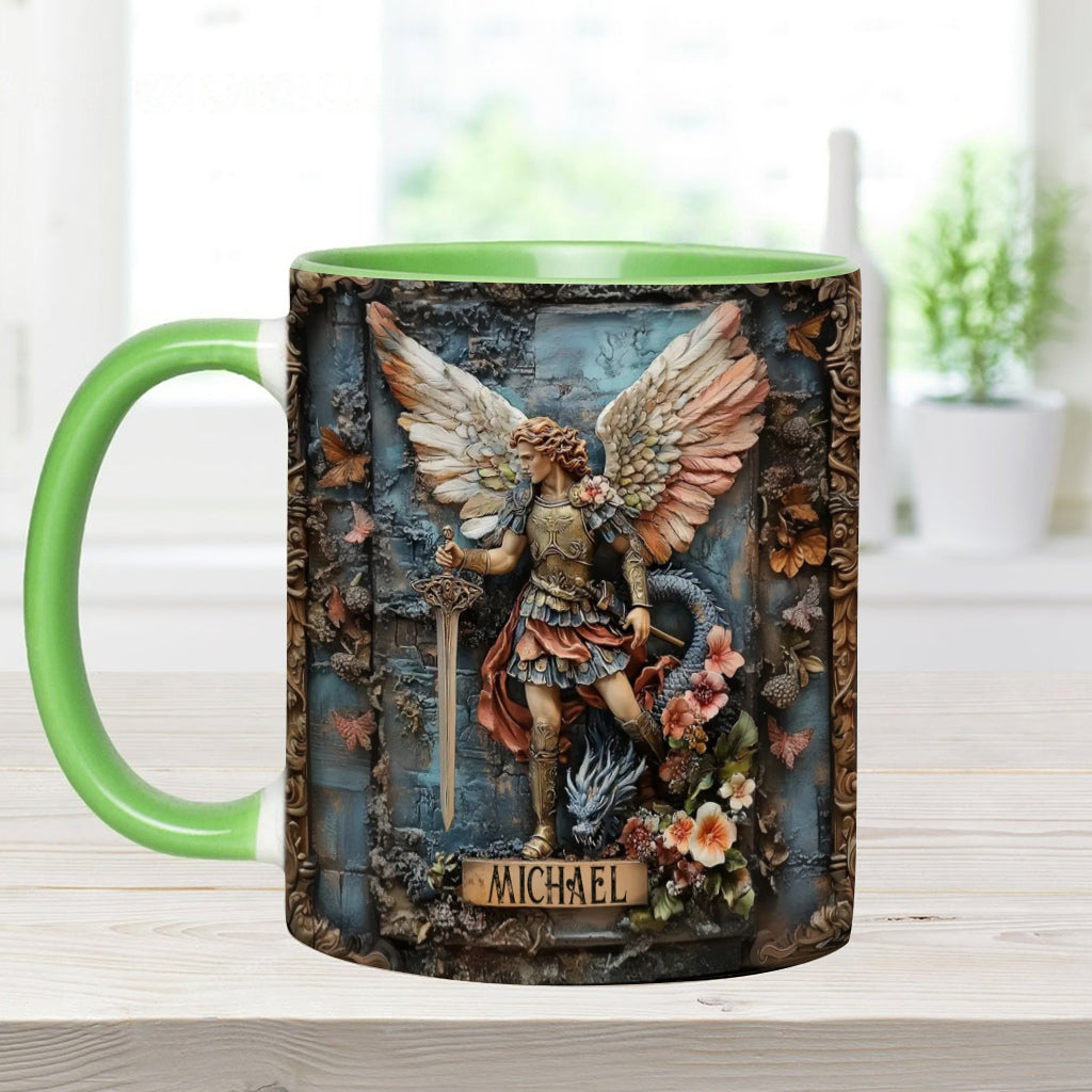 Erzengel Michael – Personalisierte Tasse mit christlichem Akzent