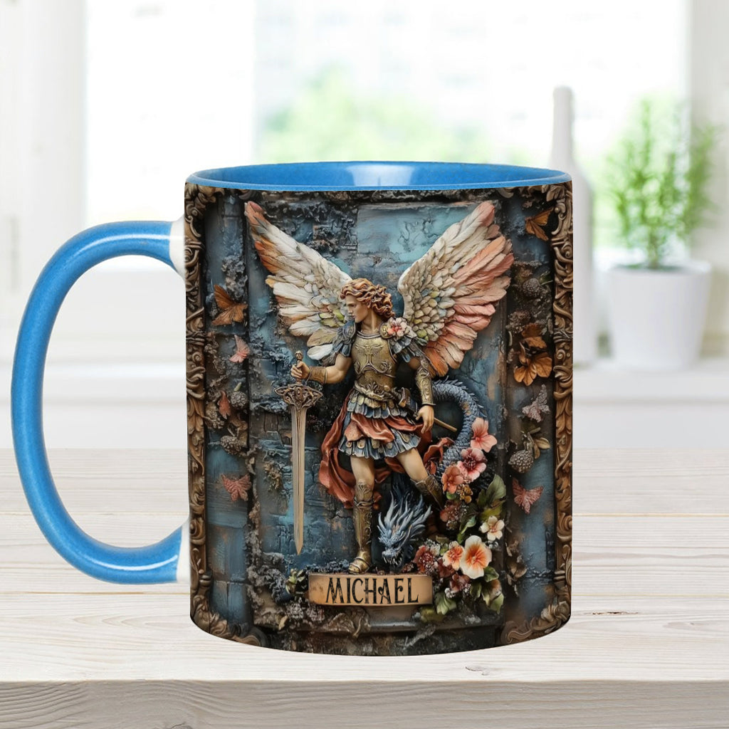 Erzengel Michael – Personalisierte Tasse mit christlichem Akzent