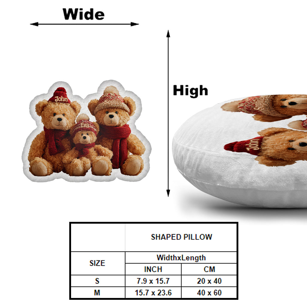 Das sind wir – personalisiertes Kissen in Familienform