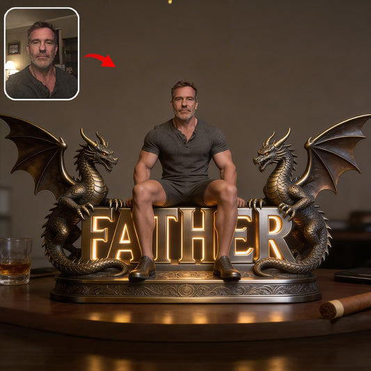 Benutzerdefiniertes Foto - Personalisierte Drachen Acrylplakette