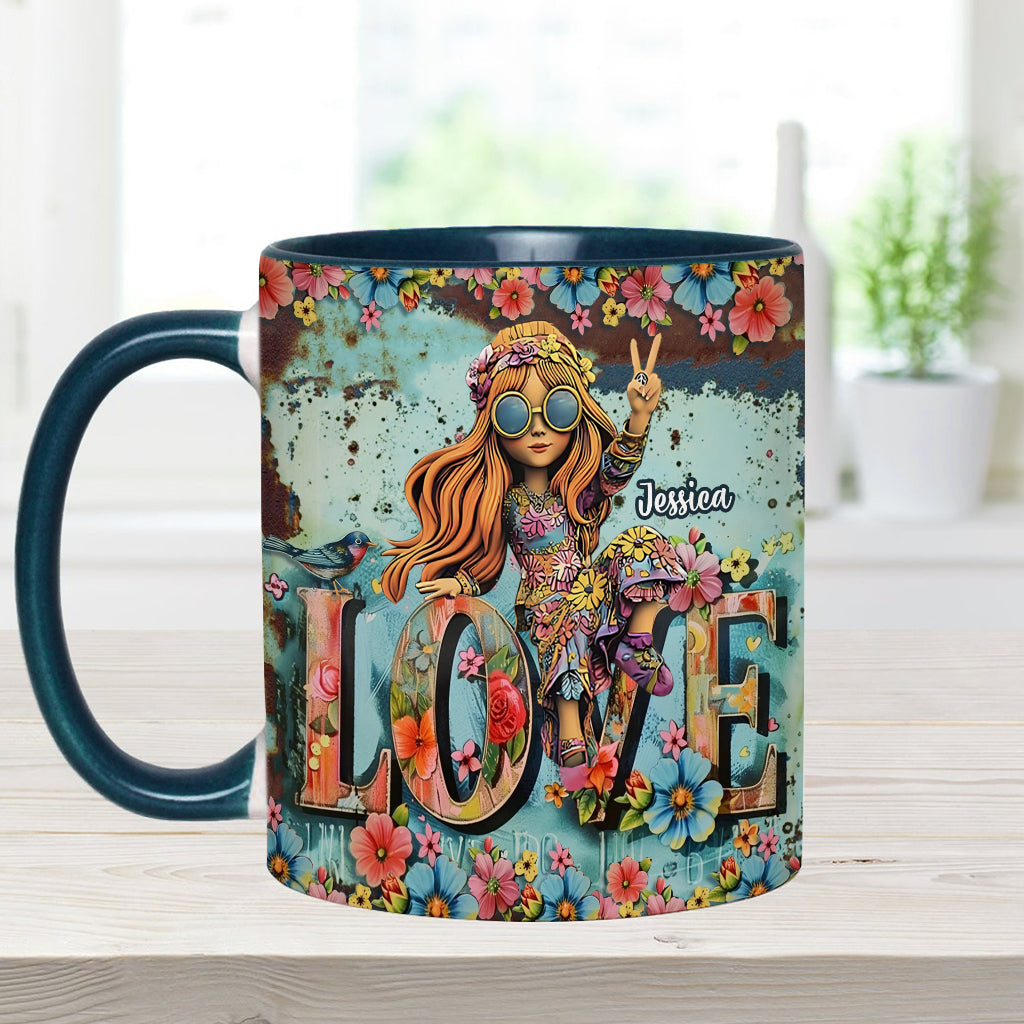 Hippie Soul – Personalisierte Tasse mit Hippie-Akzent