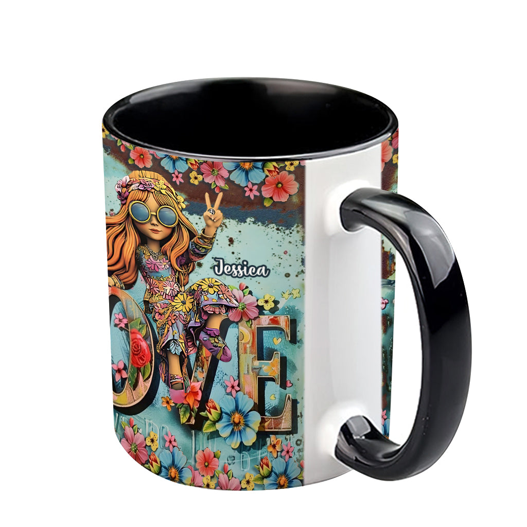 Hippie Soul – Personalisierte Tasse mit Hippie-Akzent