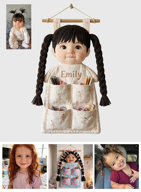 Little Princess Hair Bow Holder - Personalized Kid Hanging Organizer