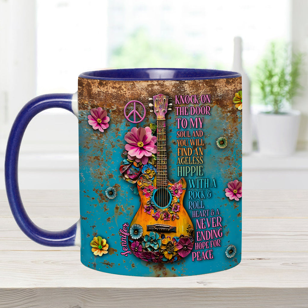 Hippie Soul – Personalisierte Tasse mit Hippie-Akzent