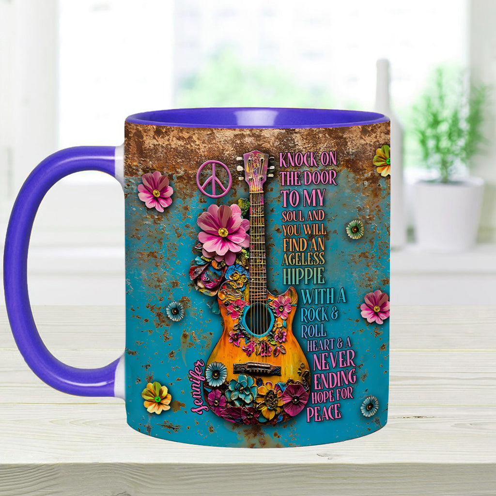 Hippie Soul – Personalisierte Tasse mit Hippie-Akzent