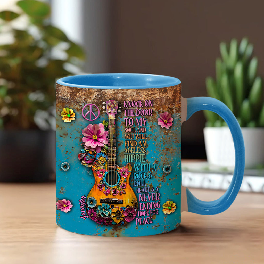 Hippie Soul – Personalisierte Tasse mit Hippie-Akzent