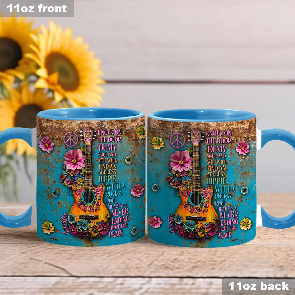 Hippie Soul – Personalisierte Tasse mit Hippie-Akzent