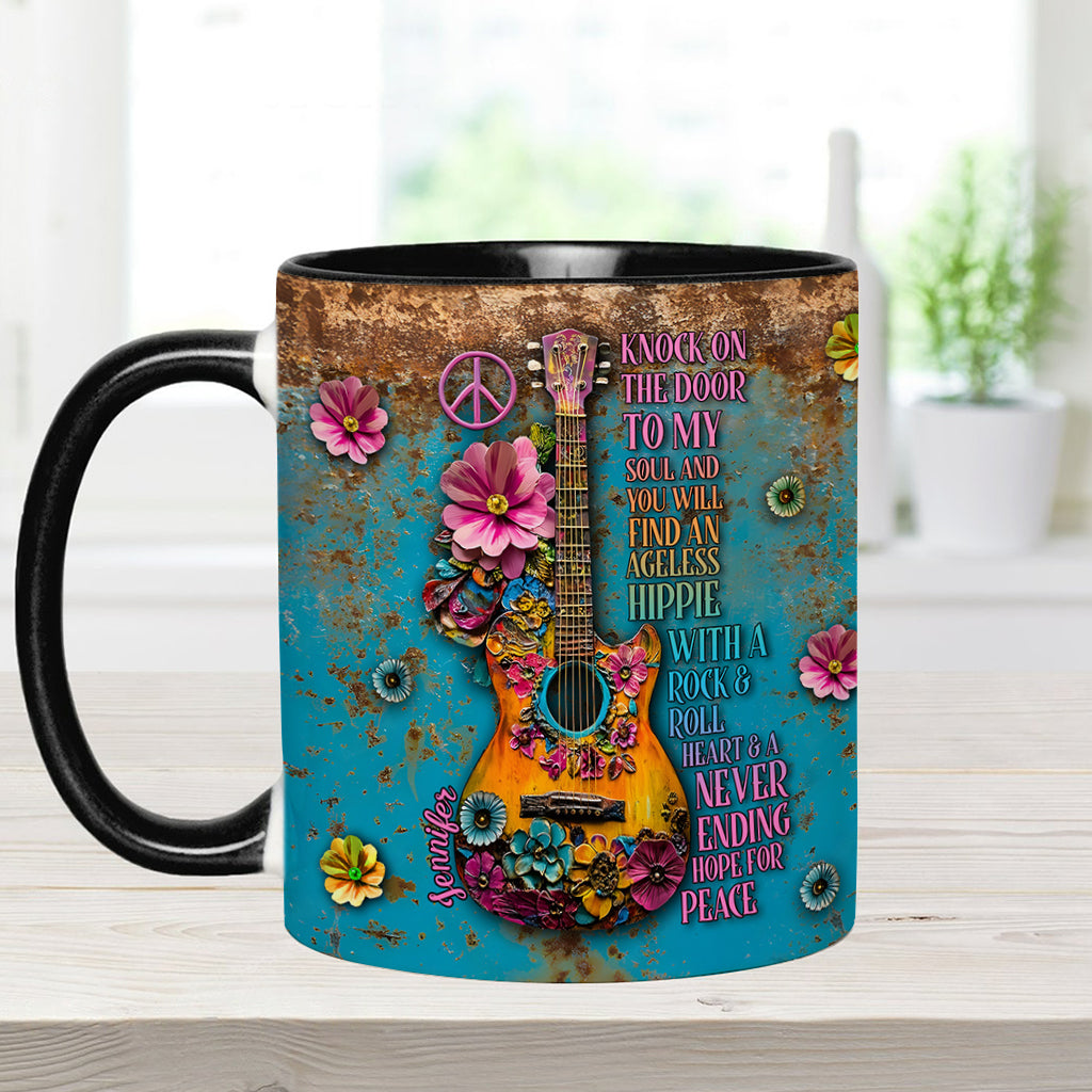 Hippie Soul – Personalisierte Tasse mit Hippie-Akzent