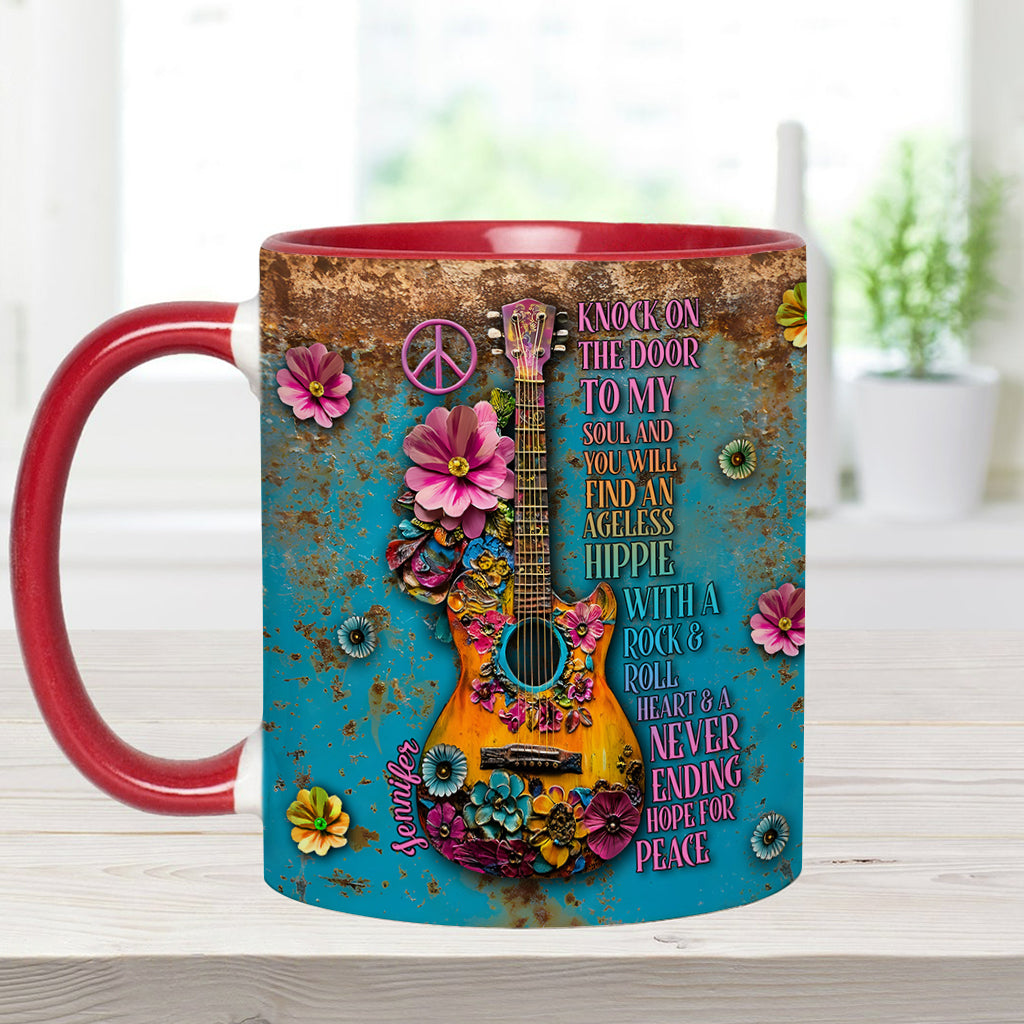 Hippie Soul – Personalisierte Tasse mit Hippie-Akzent