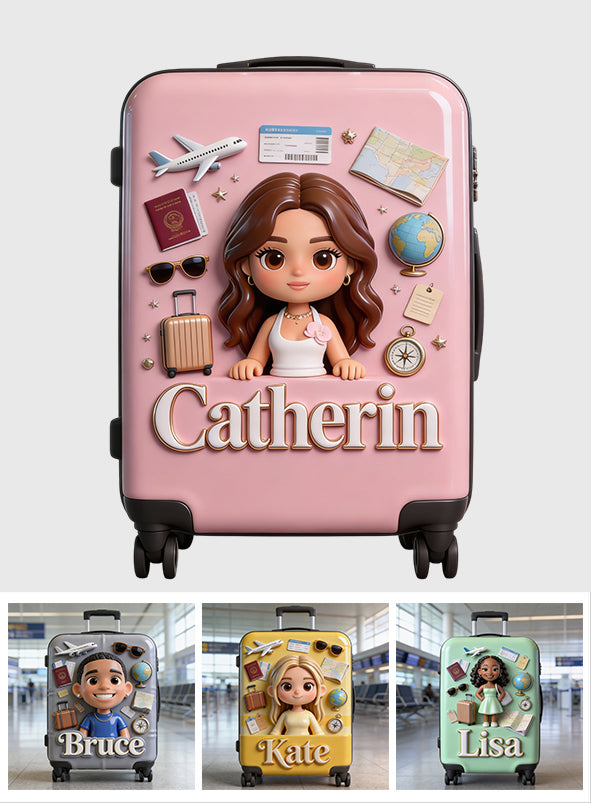 Traveling Lover - Personalized Travelling Luggage Cover