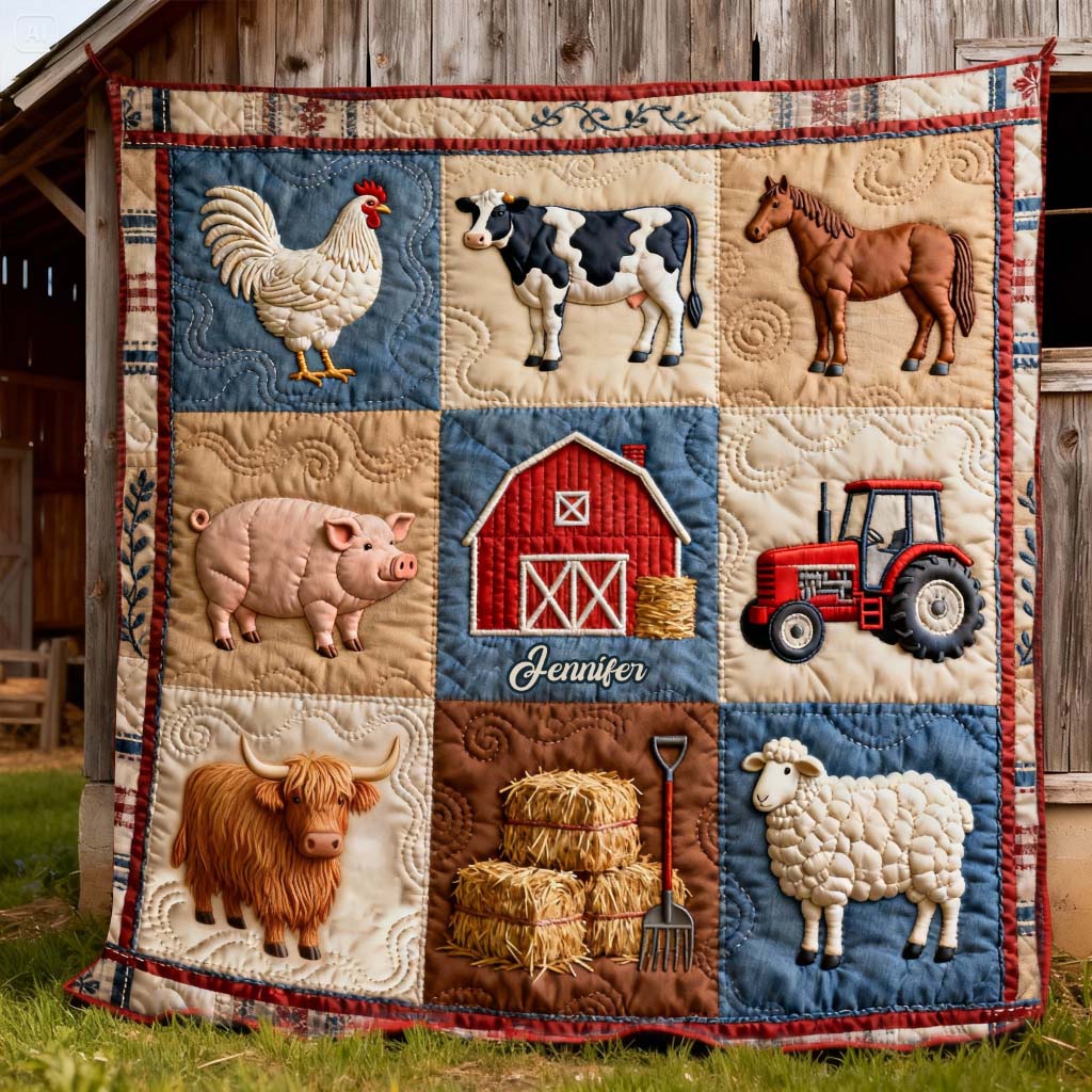 Farm Life - Personalized Farmer Blanket