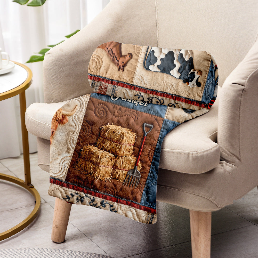 Farm Life - Personalized Farmer Blanket