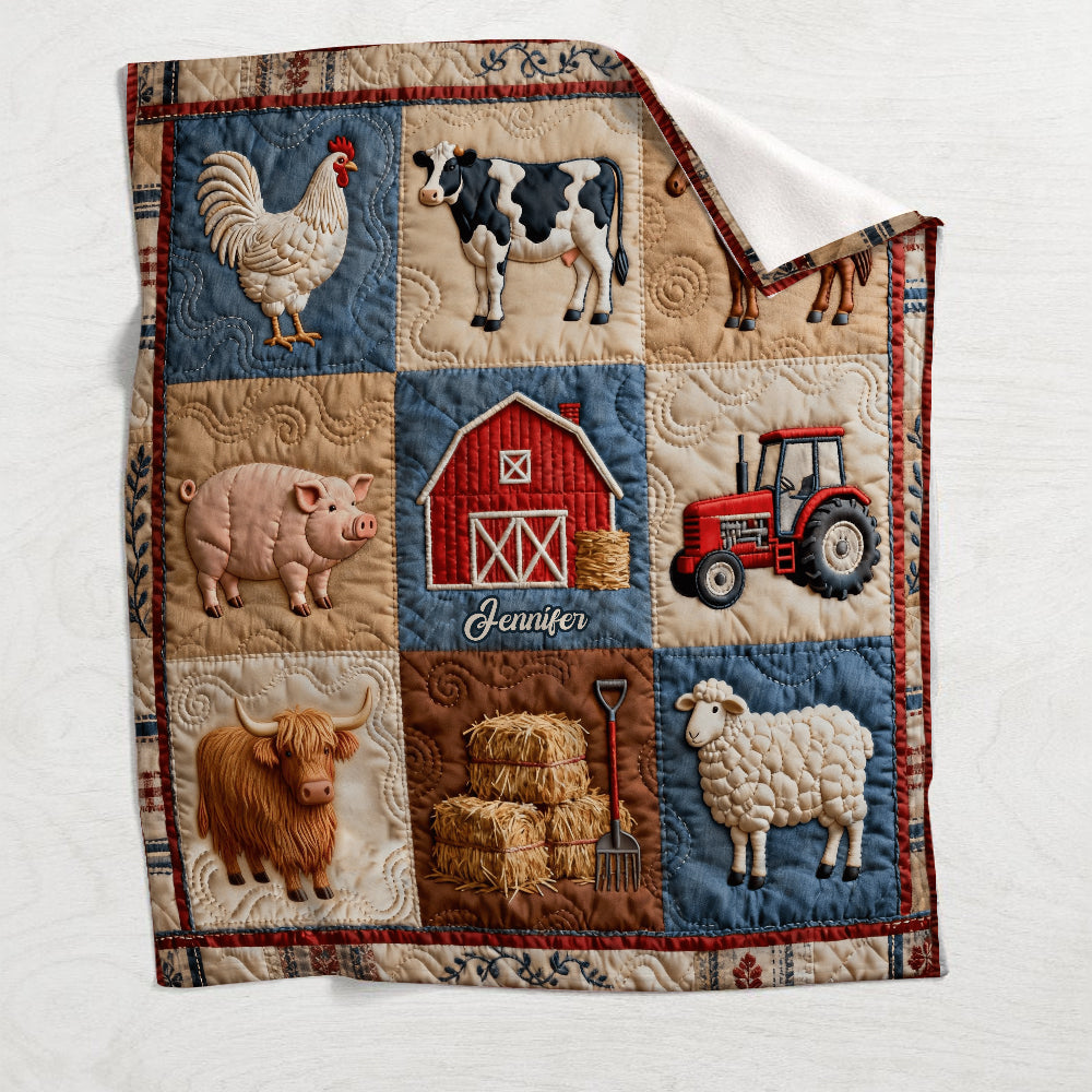 Farm Life - Personalized Farmer Blanket