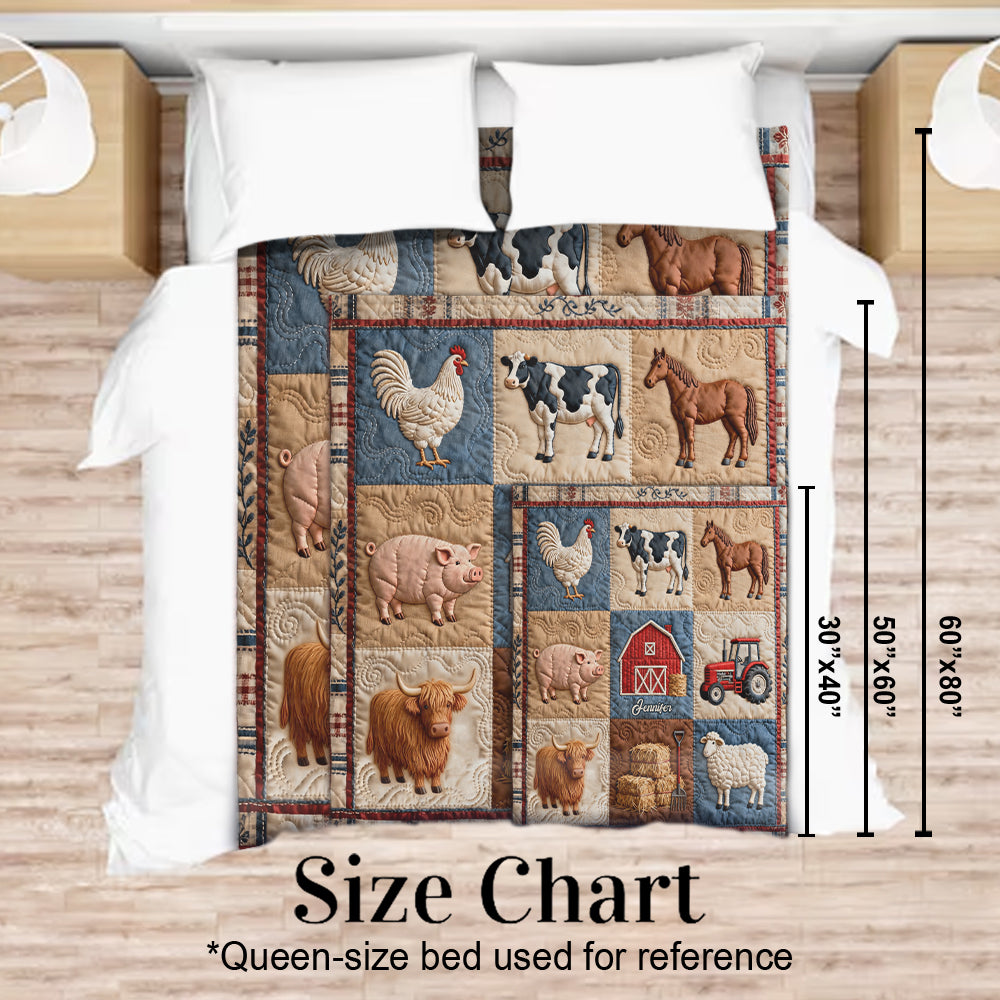 Farm Life - Personalized Farmer Blanket