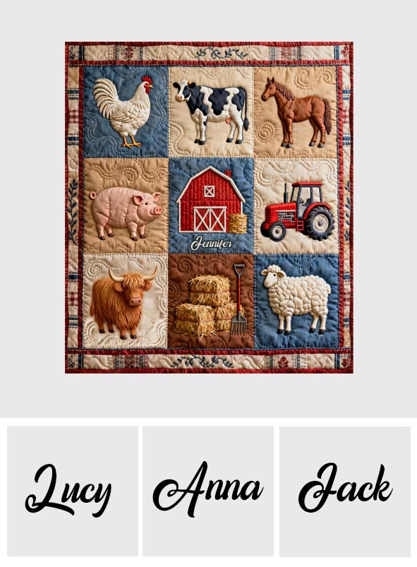 Farm Life - Personalized Farmer Blanket