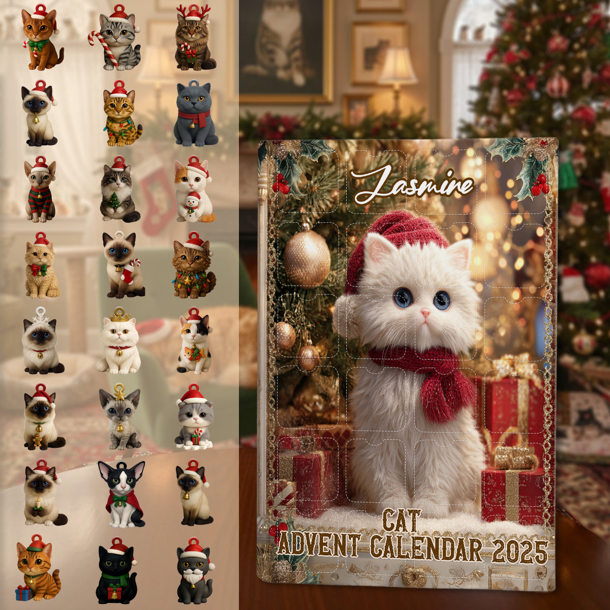 Liebe Katze – Personalisierter Adventskalender mit Katzenmotiven