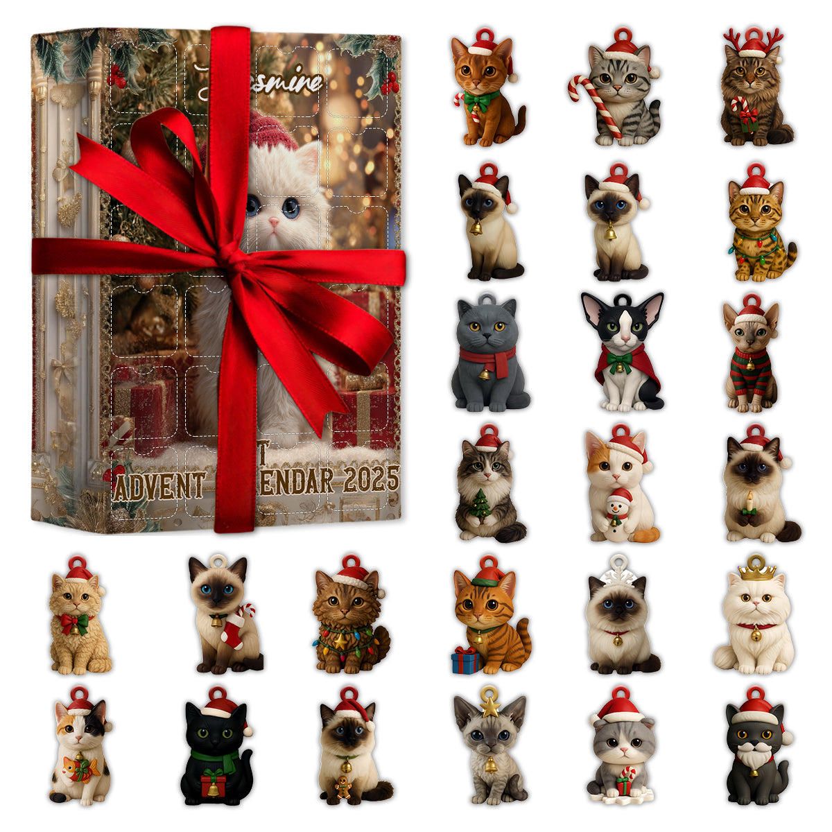 Liebe Katze – Personalisierter Adventskalender mit Katzenmotiven