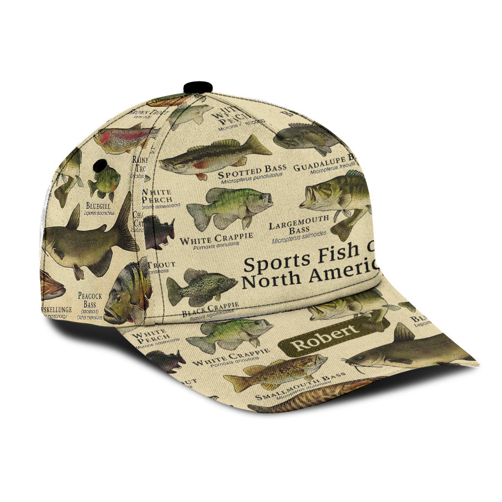 Fish Of America - Personalisierte Angel-Klassiker-Kappe