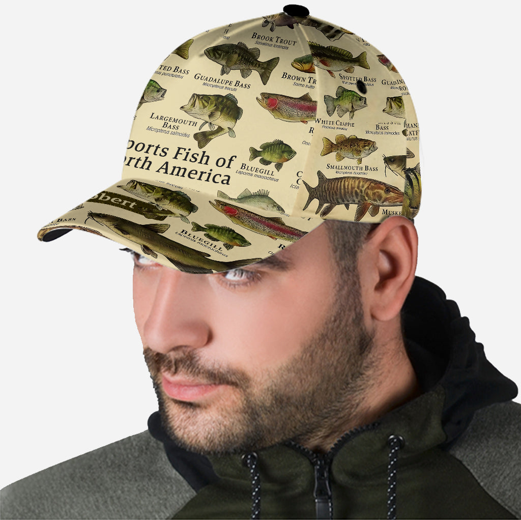 Fish Of America - Personalisierte Angel-Klassiker-Kappe