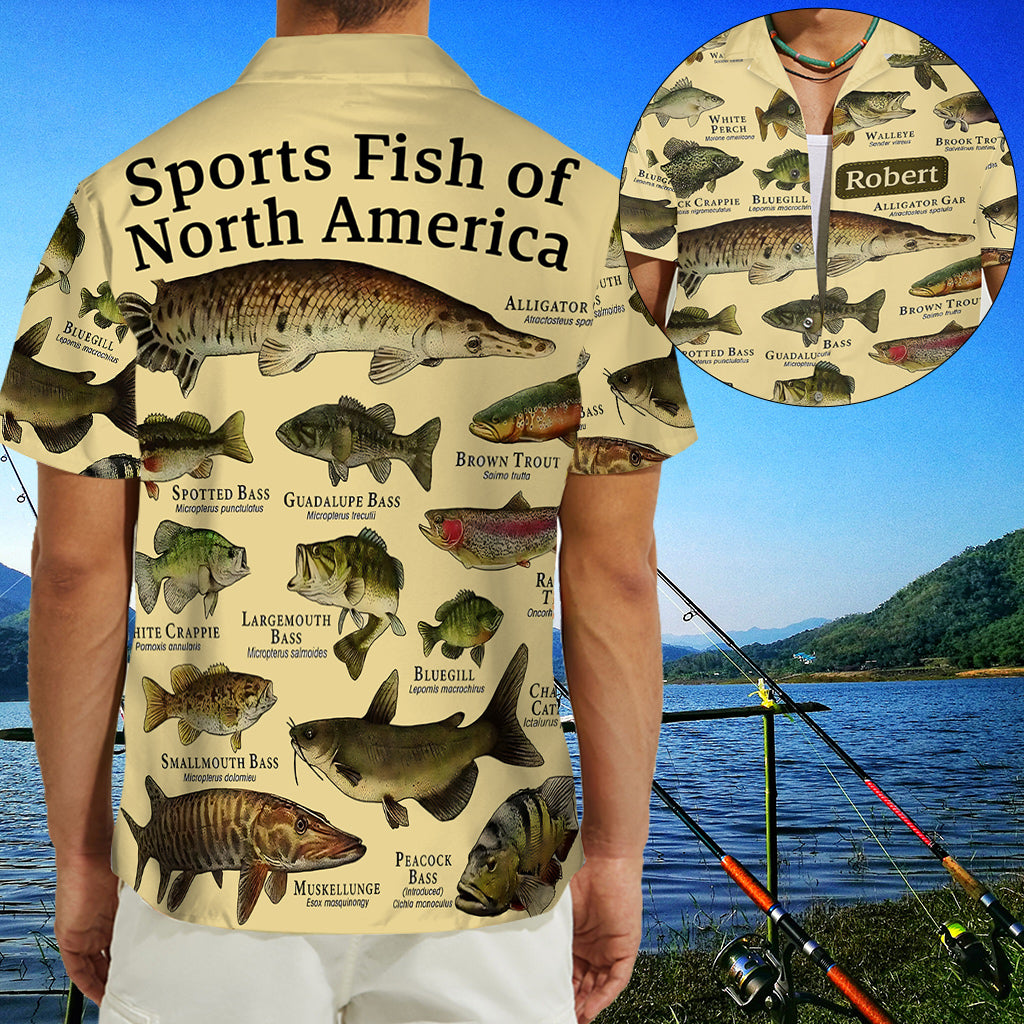 Fish Of America - Personalized Fishing Hawaiian Shirt