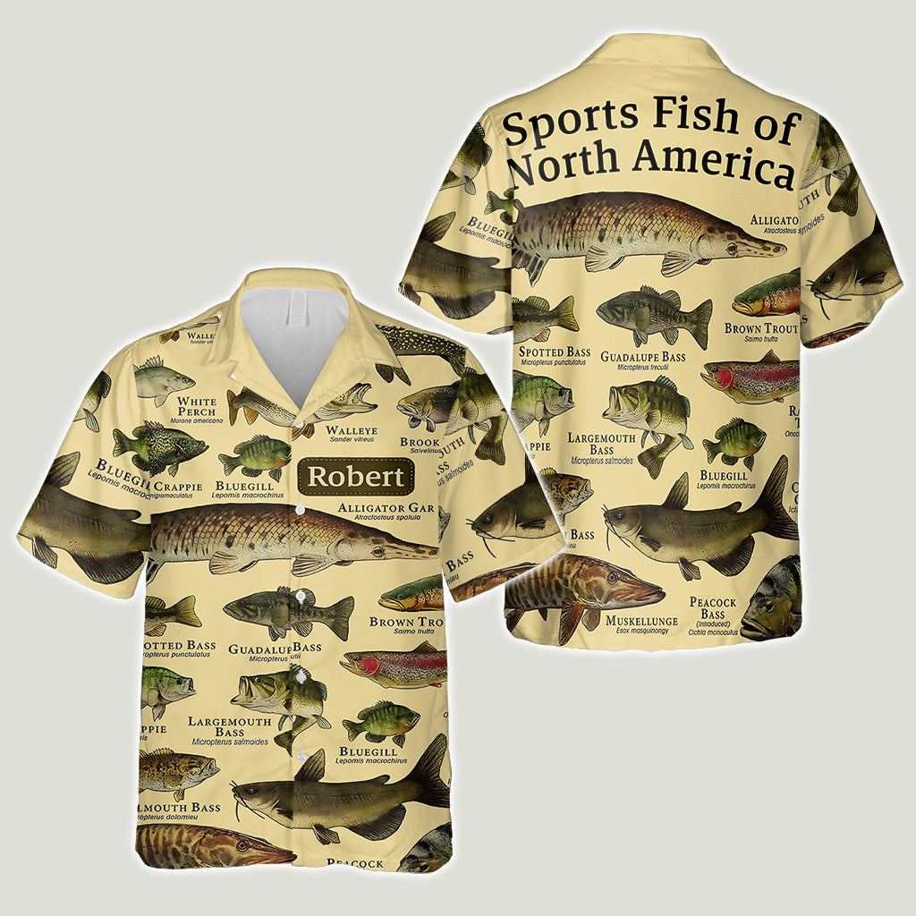 Fish Of America - Personalized Fishing Hawaiian Shirt