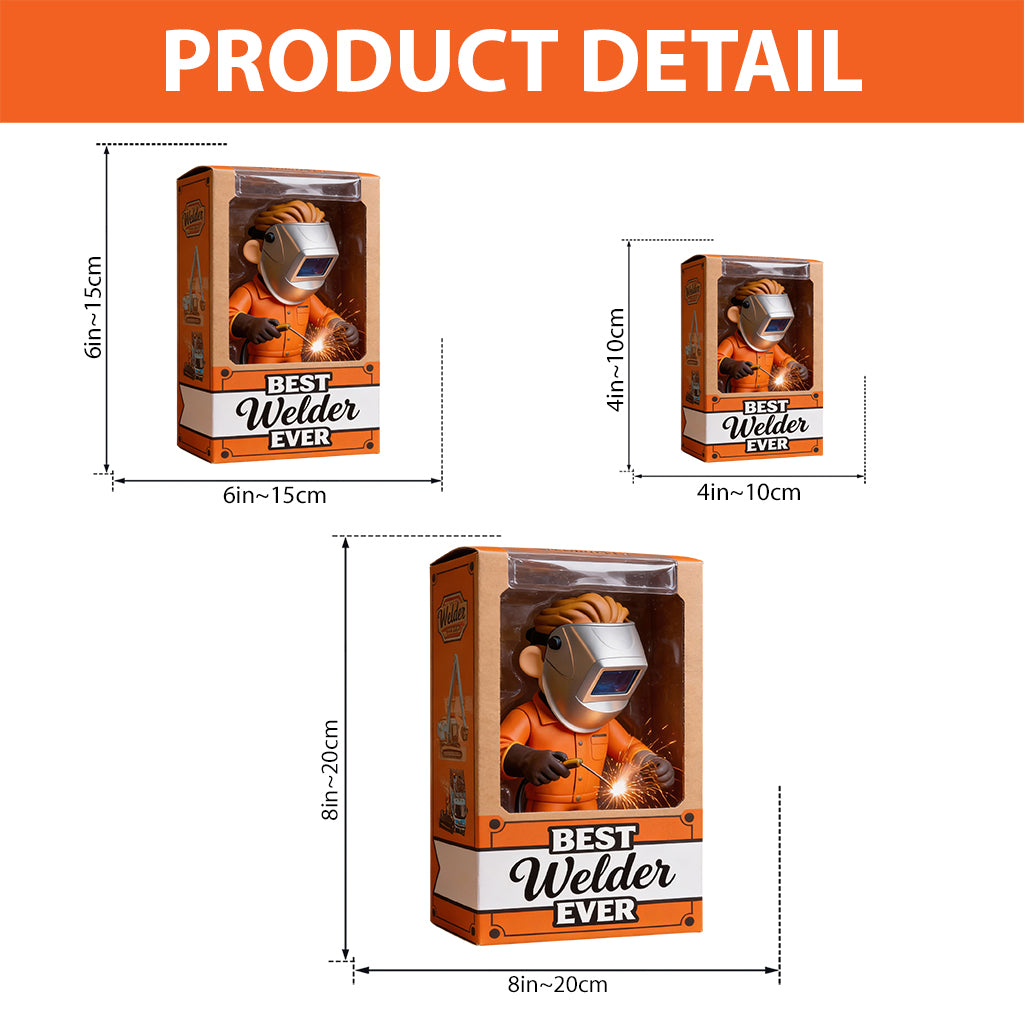 Geschenke für Schweißer – Personalisierte Acrylplakette in individueller Schweißerform