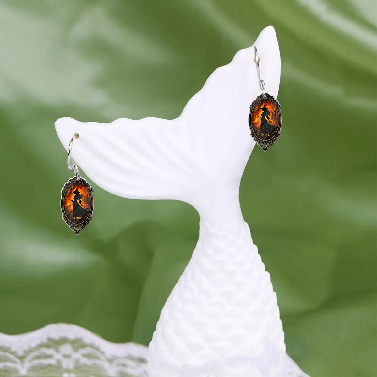 Beautiful Witch - Personalized Witch Earrings