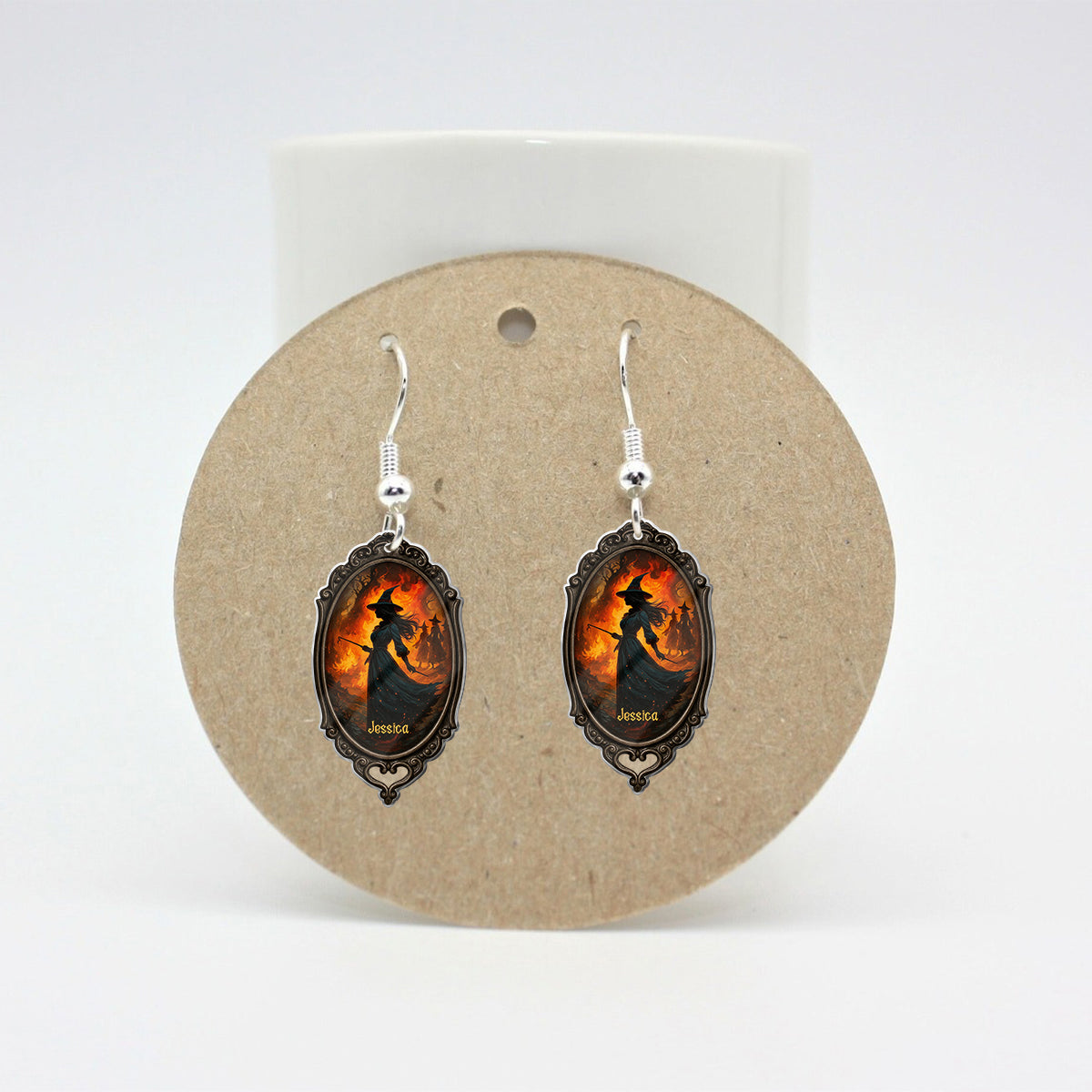 Beautiful Witch - Personalized Witch Earrings