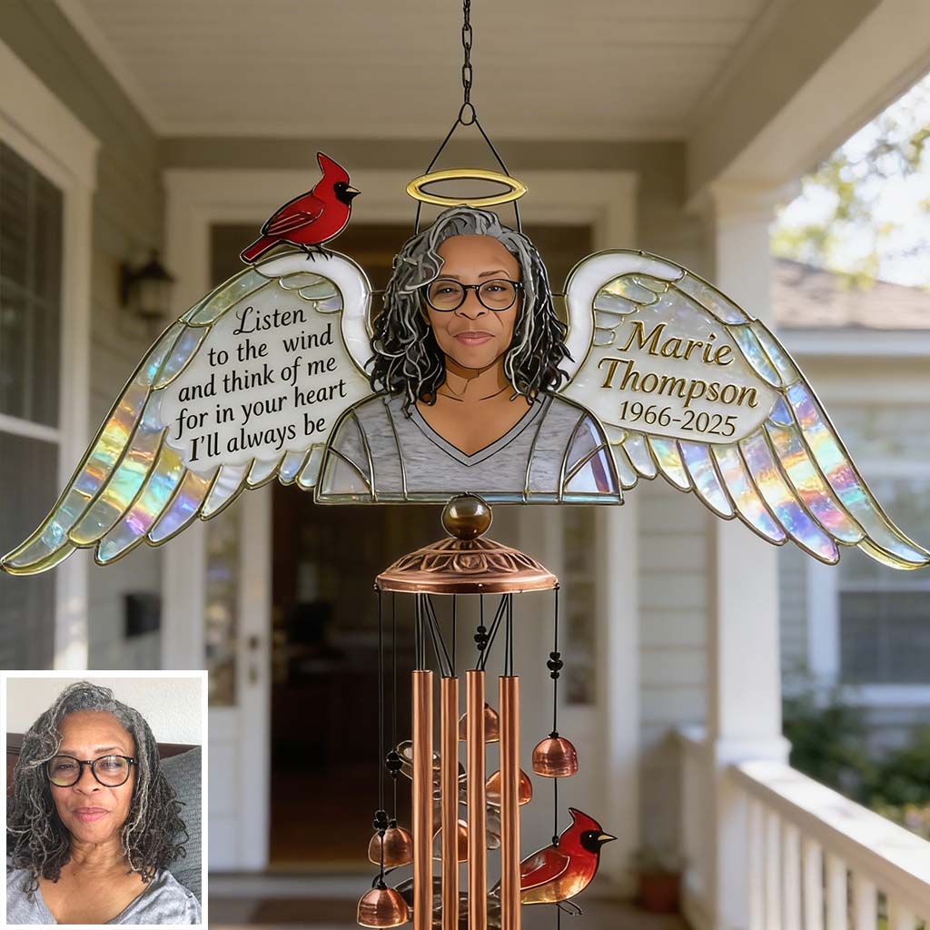 In Loving Memory - Personalized Memorial Wind Chime With Charms