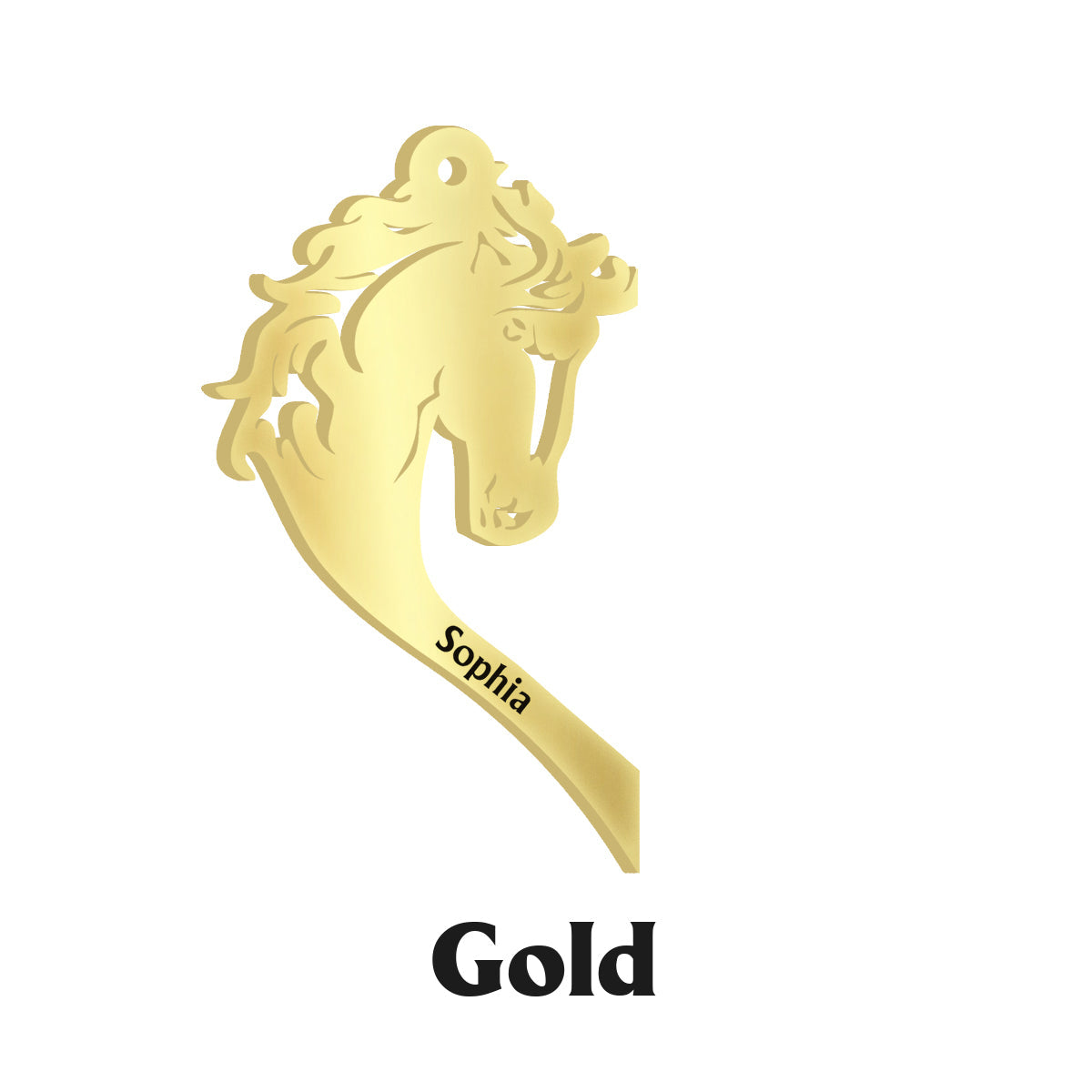 Du und ich, wir schaffen das – Personalisierte Partner-Halskette mit Pferdeanhänger