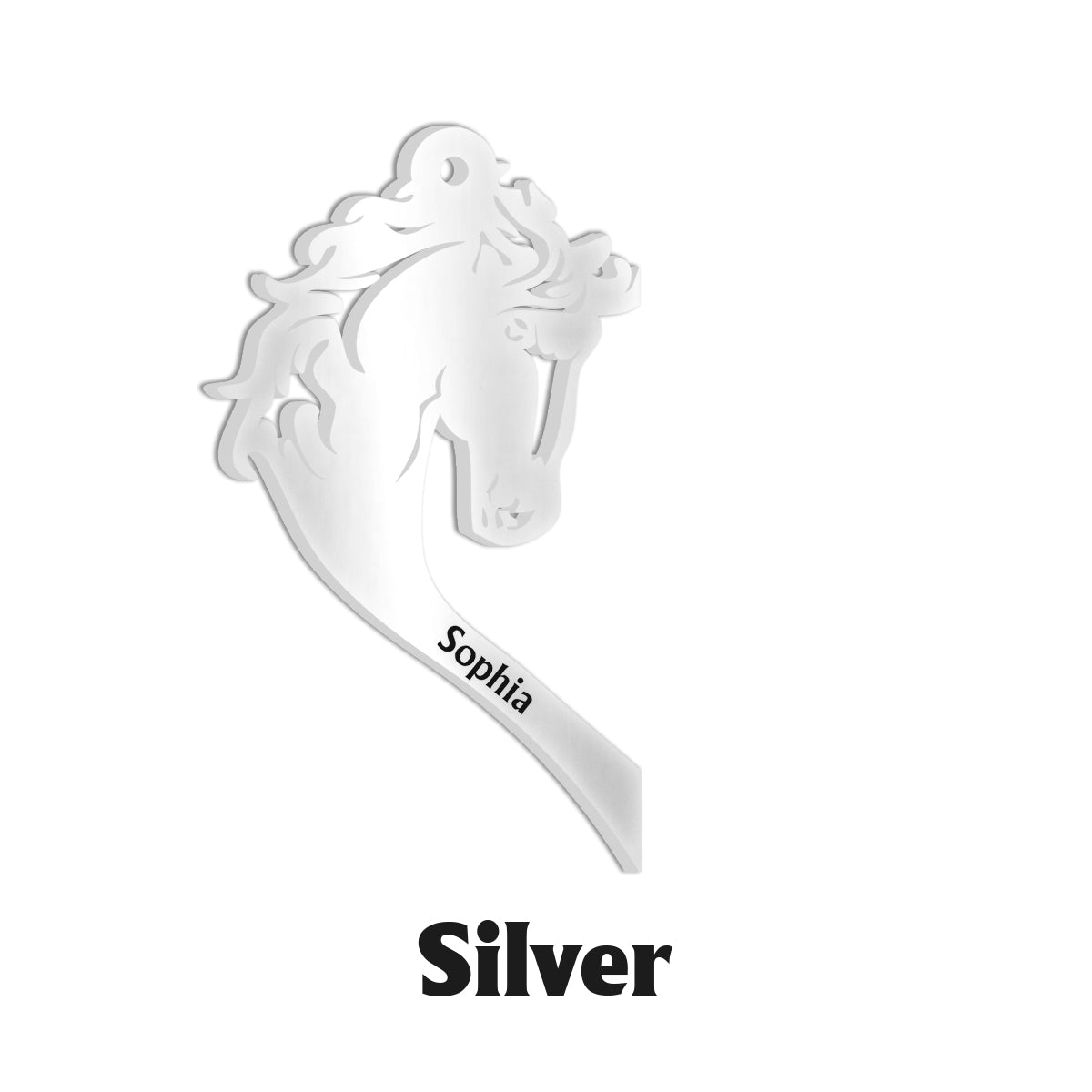 Du und ich, wir schaffen das – Personalisierte Partner-Halskette mit Pferdeanhänger