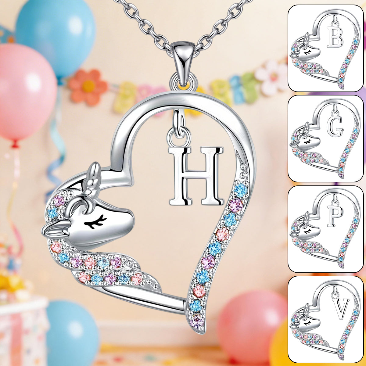 I Love You Forever - Personalized Kid Shaped Metal Pendant Necklace