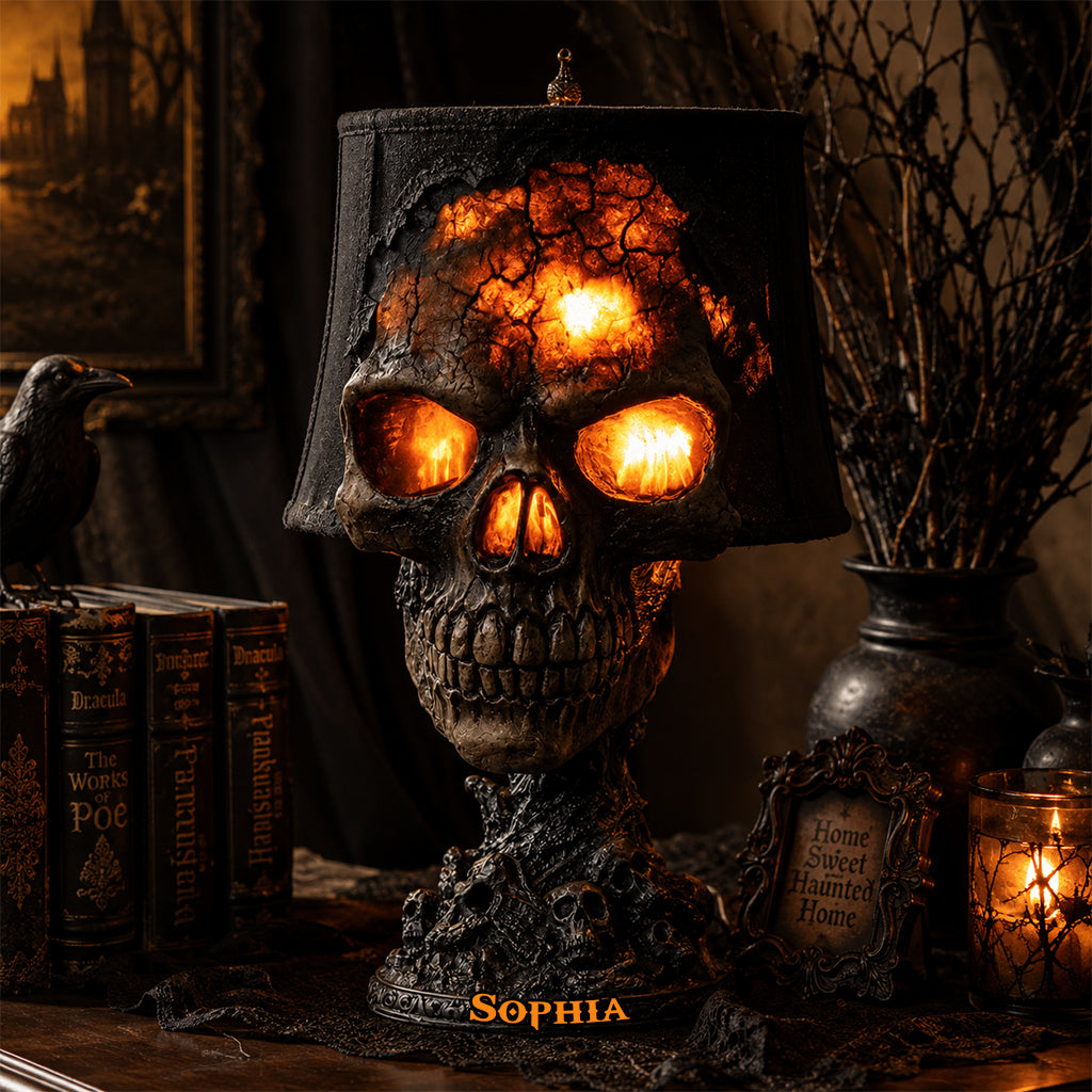 Love Skull - Personalized Skull Acrylic LED Night Light