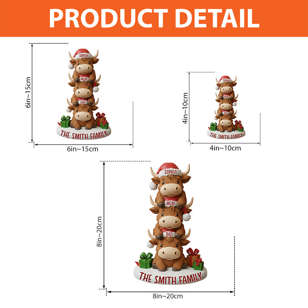 Merry Christmas - Personalized Family Custom Shaped Acrylic Plaque