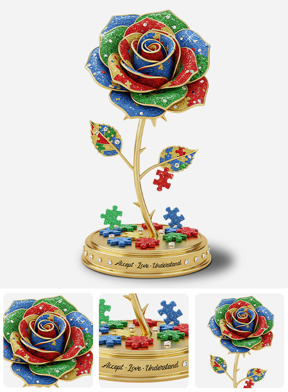 Liebe annehmen, verstehen – Individuell geformte Acrylplakette zur Sensibilisierung für Autismus