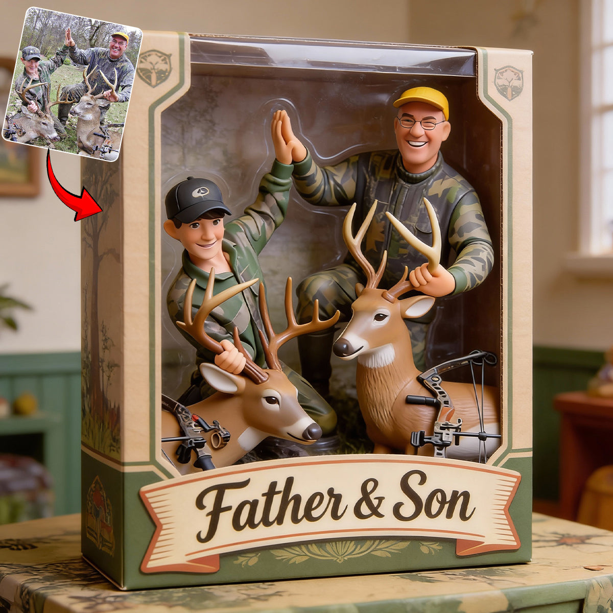 Jagdgeschenke – Personalisierte Acrylplakette in individueller Jagdform