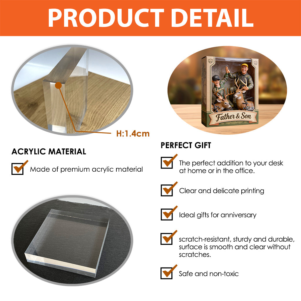 Jagdgeschenke – Personalisierte Acrylplakette in individueller Jagdform