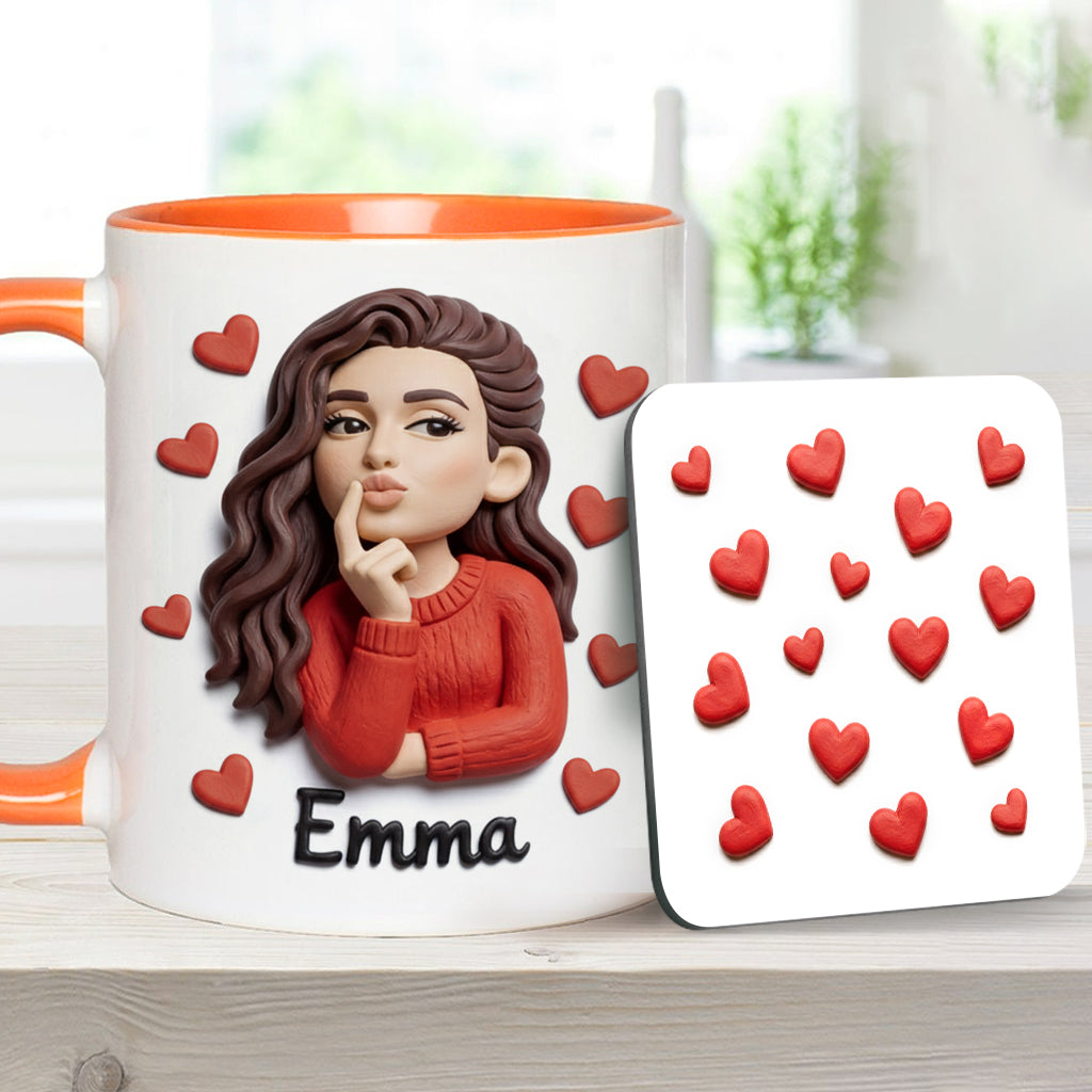Custom From Any Photo Perfect Gift For Couple - Personalized Couple Accent Mug & Coaster