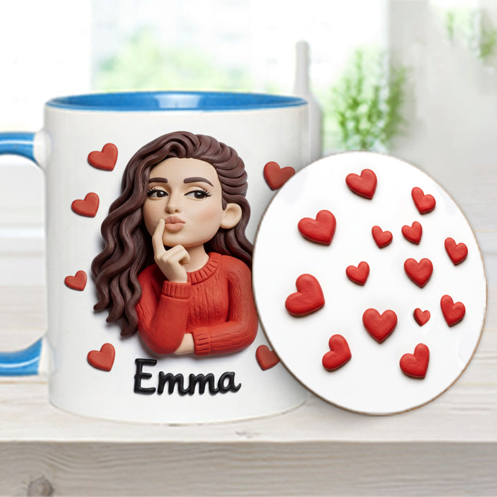 Custom From Any Photo Perfect Gift For Couple - Personalized Couple Accent Mug & Coaster