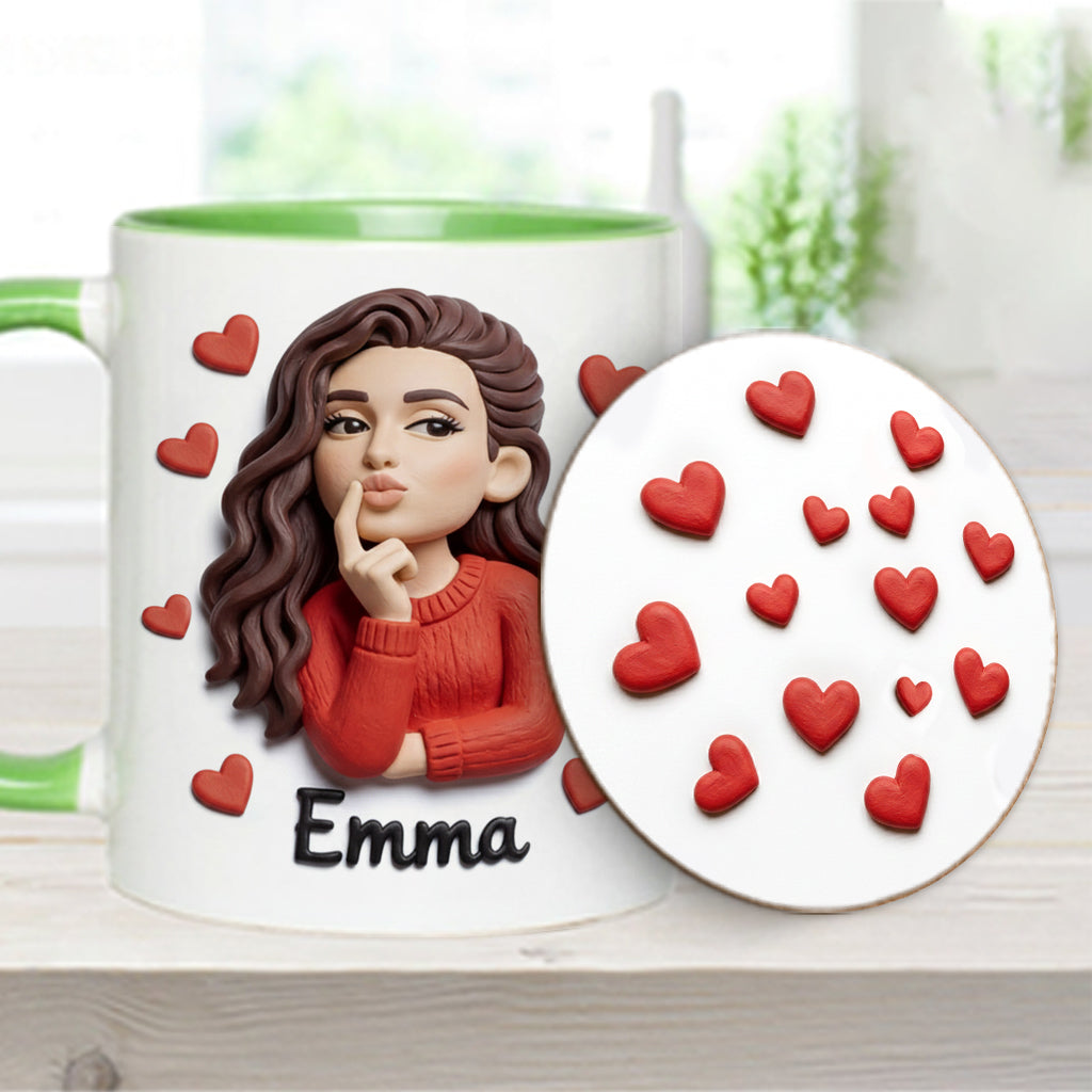 Custom From Any Photo Perfect Gift For Couple - Personalized Couple Accent Mug & Coaster