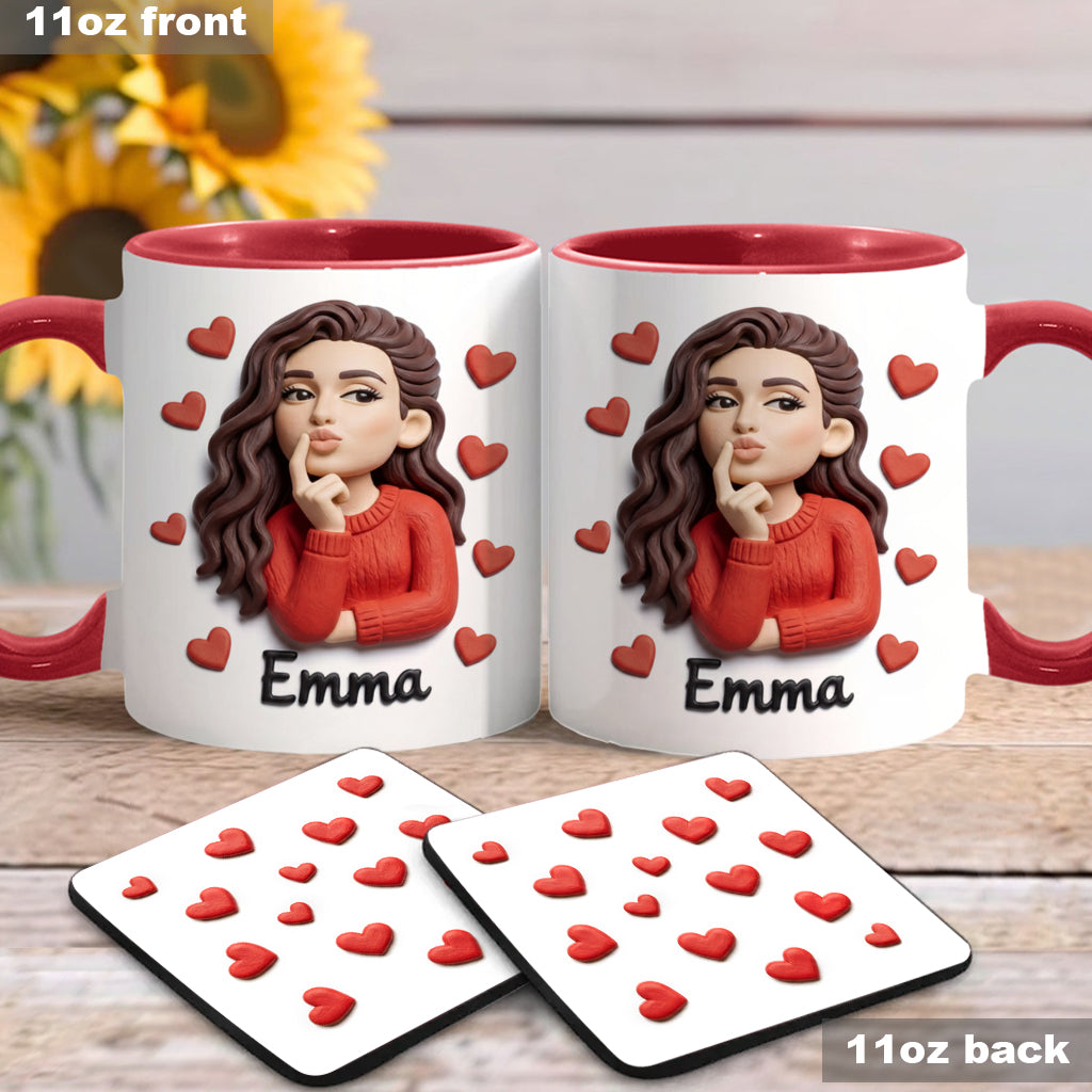 Custom From Any Photo Perfect Gift For Couple - Personalized Couple Accent Mug & Coaster