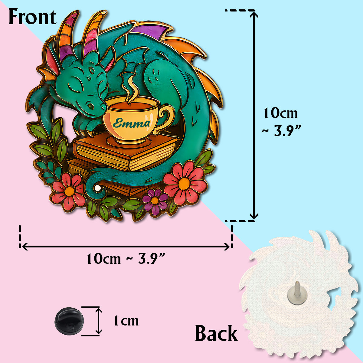 Nur noch ein Kapitel – personalisierte Buchnadel