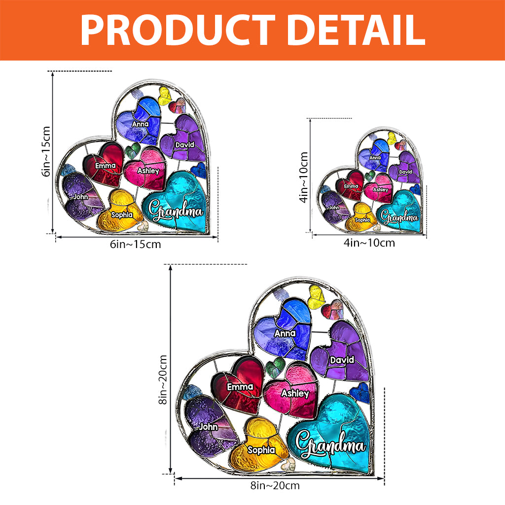 Omas Lieblinge - Personalisierte Acrylplakette in Sonderform für Oma