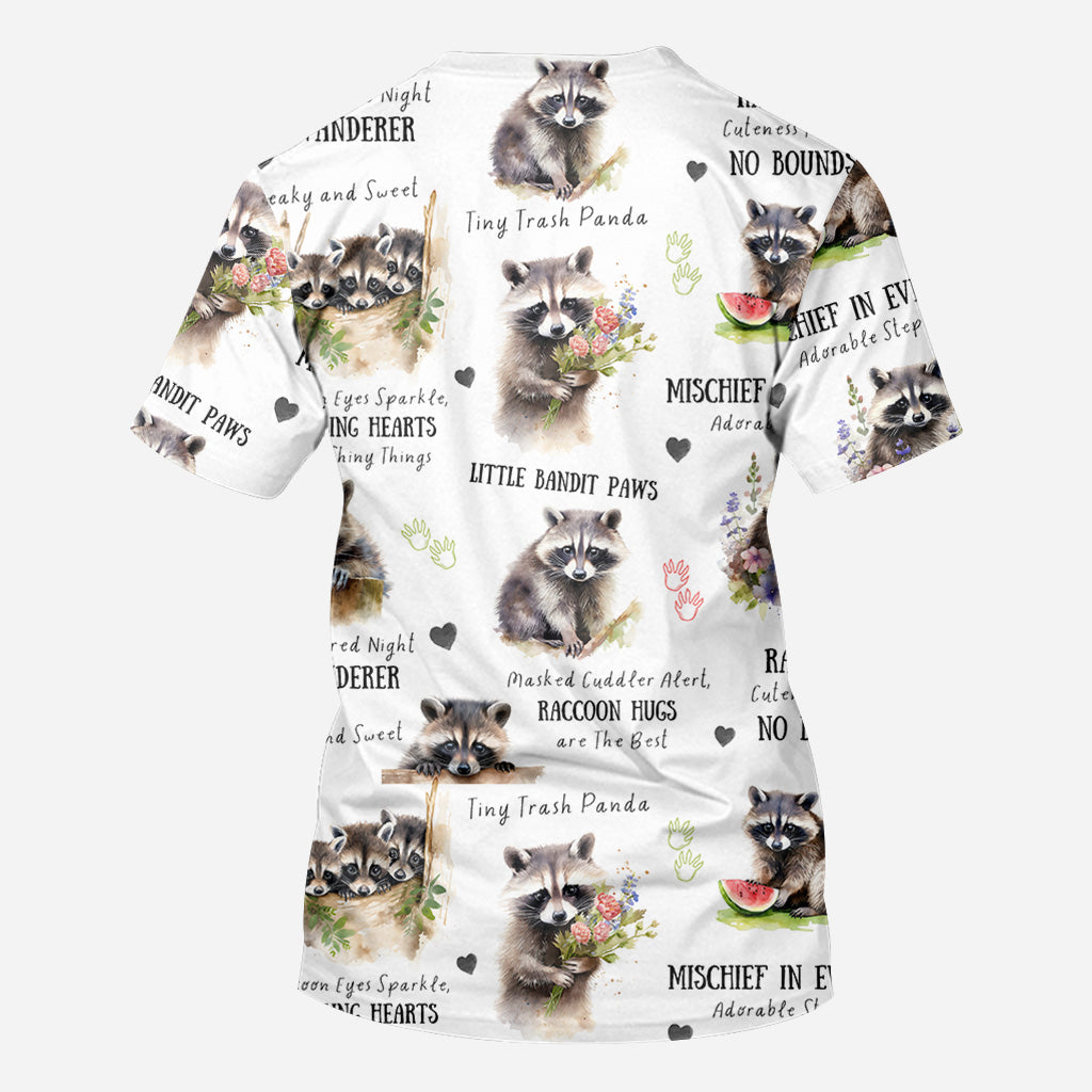 Little Pandit Paws - Personalisiertes Waschbär-Shirt