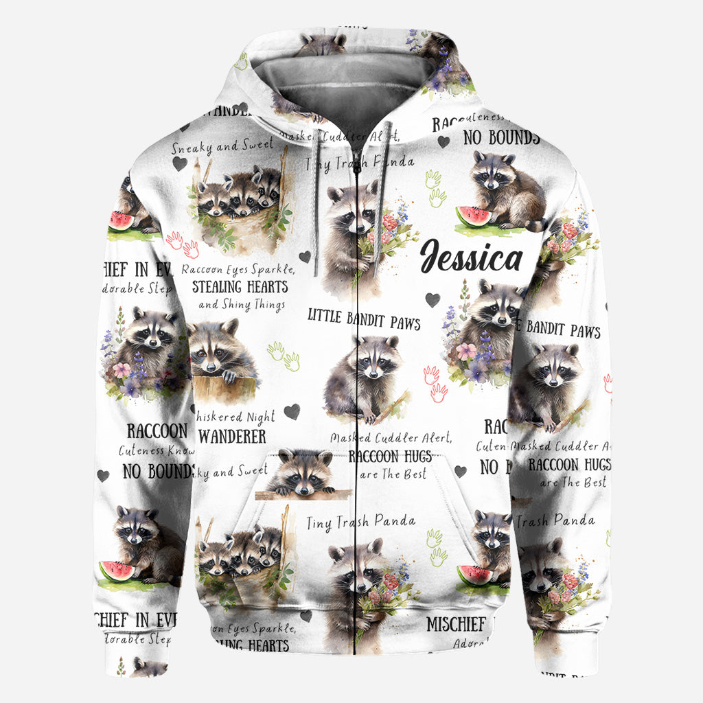 Little Pandit Paws - Personalisiertes Waschbär-Shirt